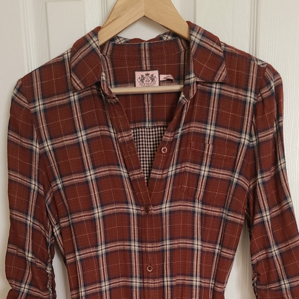Plaid Button-up dress